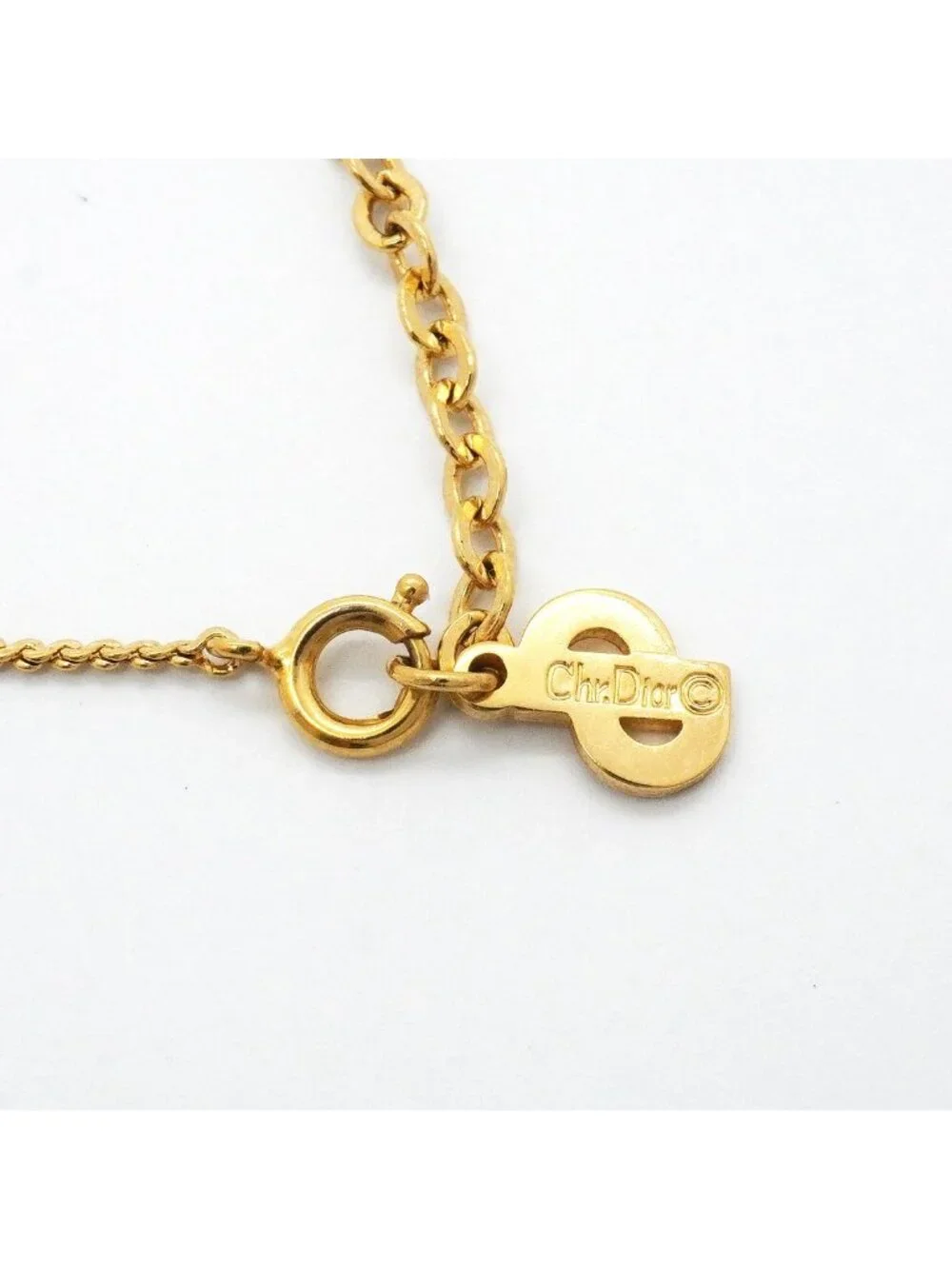 Dior Necklace CD Logo Gold Plated